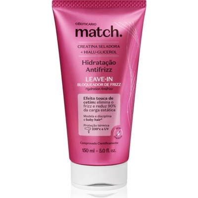 oBoticário Match. Anti-Frizz балсам без отмиване с хидратиращ ефект 150ml