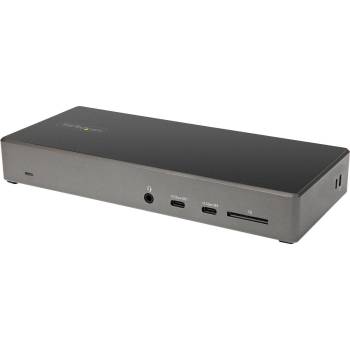StarTech USB C Dock - Triple 4K Monitor USB Type-C Docking Station - 100W Power Delivery - DP 1.4 Alt Mode & DSC, 2x DisplayPort 1.4/HDMI 2.0 - 6xUSB (2x 10Gbps) - Windows/Chrome (DK31C2DHSPDUE)