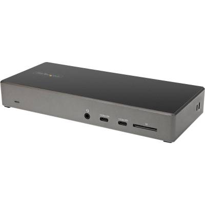 StarTech USB C Dock - Triple 4K Monitor USB Type-C Docking Station - 100W Power Delivery - DP 1.4 Alt Mode & DSC, 2x DisplayPort 1.4/HDMI 2.0 - 6xUSB (2x 10Gbps) - Windows/Chrome (DK31C2DHSPDUE)