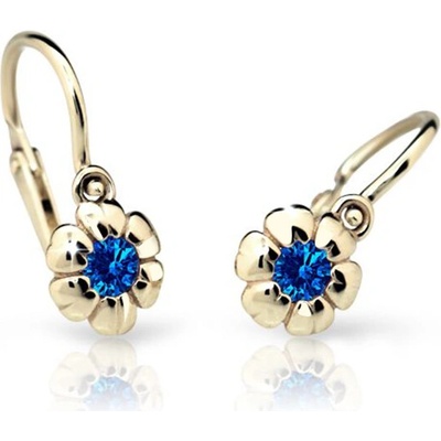 Cutie Kids Jewellery Gold Zlaté náušničky kytičky C2151