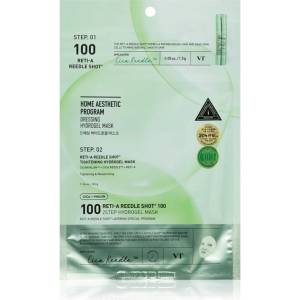 VT Cosmetics Cica Reti-A Reedle Shot 100 2Step Hydrogel Mask интензивна хидрогелна маска за изглаждане на кожата и минимизиране на порите 34.5 гр