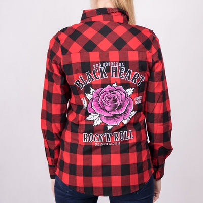 Black Heart ROCK N ROLL ROSE Červená
