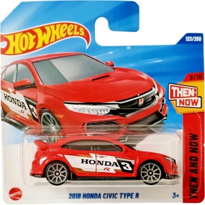 Mattel Количка 2018 Honda Civic Type R 1: 64 (Hot Wheels) (26999)