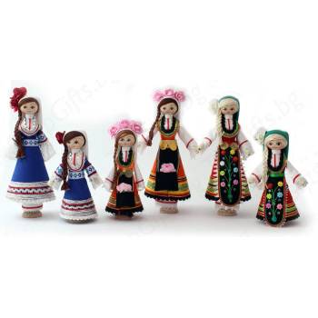 Image 1 of Дървени куклички в национална носия - 12см и 16см