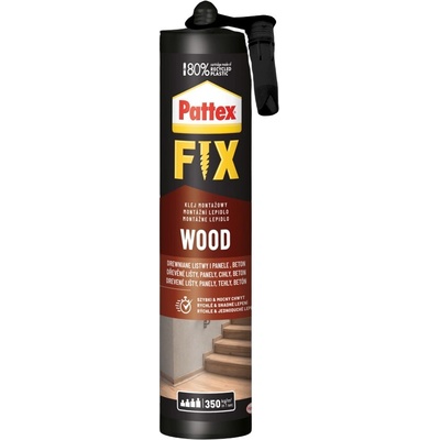 PATTEX FIX WOOD Montážne lepidlo na drevo 0,385 kg