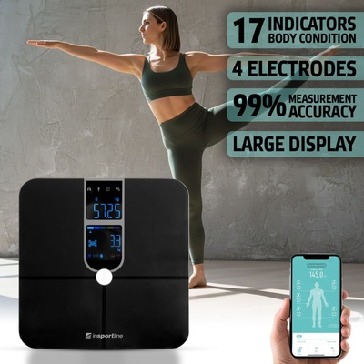 inSPORTline Smart кантар inSPORTline Syncale 100 черен (30432-1)