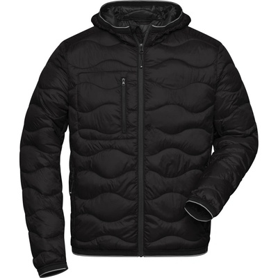 James & Nicholson JN 1156 pánska prešívaná bunda 02.1156 Black/Black