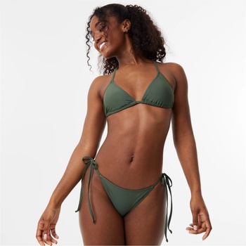 Image 1 of Jack Wills Tie Side Bikini Bottom - Khaki