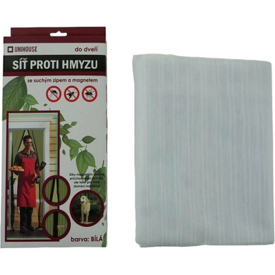 UNIHOUSE Síť proti hmyzu do dveří s magnetem 210x120cm