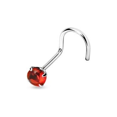 Šperky4U stříbrný piercing do nosu zirkon N01070-R
