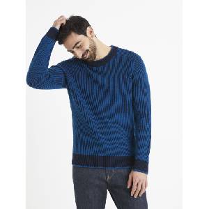 Celio Черен и син мъжки пуловер Celio от вълнена смес Celio | Sin | МЪЖЕ | S