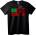 NOONEBRAND Тениска Black Power Flag - 2XL, White