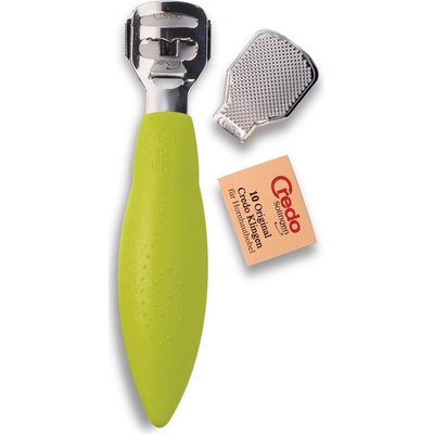 Credo Solingen Bezpečnostní seřezávač zrohovatělé kůže POP ART 2312 zelený