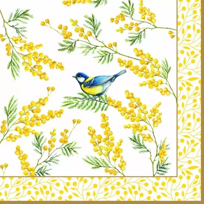 Easy Life Papírový ubrousek Mimosa 33x33cm 20ks