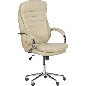 Image 1 of Bittel Президентски стол Carmen 6113-1, до 130кг, еко кожа, хромирана база, газов амортисьор, регулируем люлеещ механизъм, Tilt tension механизъм, коригиране височина, крем (3520025_8)