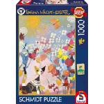 Schmidt Spiele Пъзел Schmidt от 1000 части - Раирано коте (58658)