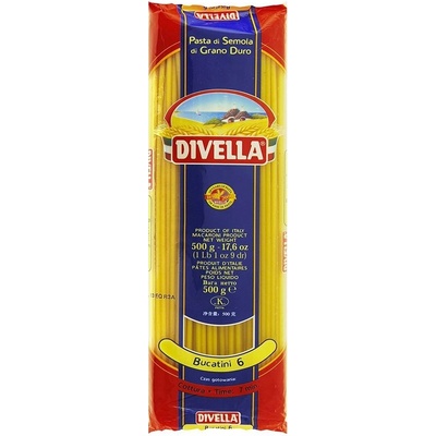 Divella Bucatini No.6 těstoviny semolinové sušené 0,5 kg