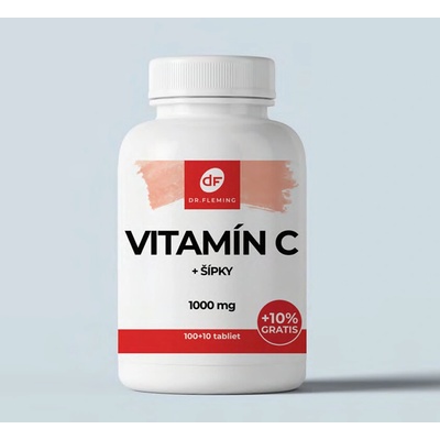 Dr.fleming Vitamin C 1000mg + šípky +10% gratis 110 kapsúl