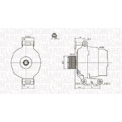 Alternátor MAGNETI MARELLI 063731639010