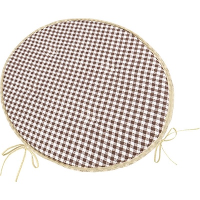 Bellatex Berta okrúhly hladký Kocka hnedá, 40 cm