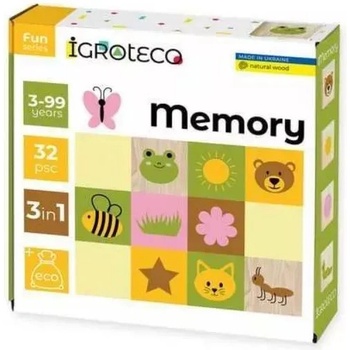 IGROTECO Дървена мемори игра - 32 части (900644)