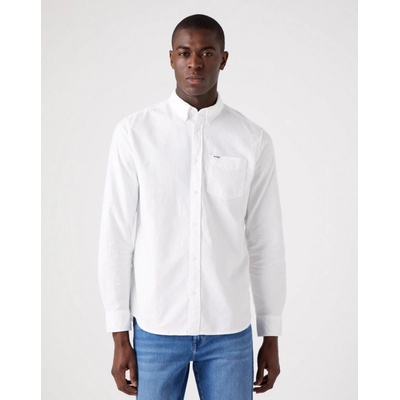 Wrangler pánska košeľa LS 1 PKT W5B1BM989 white