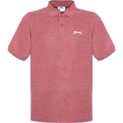 Slazenger Мъжка блуза с яка Slazenger Plain Polo Shirt Mens - Burgundy Marl