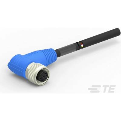 TE Connectivity upravený zástrčkový konektor pro senzory - aktory, T4161410008-005, 2 ks