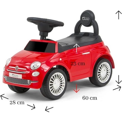 Milly Mally FIAT Červené
