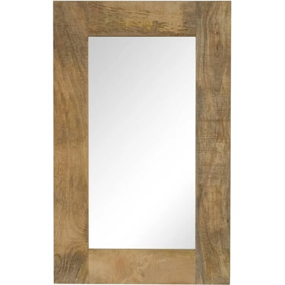 vidaXL Огледало, мангово дърво масив, 50x80 см (246302)