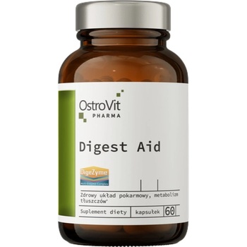 OstroVit Digest Aid | with Enzymes, Herbs & Betaine HCL [60 капсули]