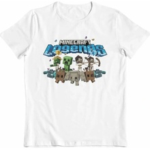 Bioworld Entertainment Minecraft Legends Allies Unite Kids T-Shirt biele