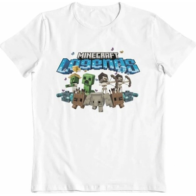 Bioworld Entertainment Minecraft Legends Allies Unite Kids T-Shirt biele