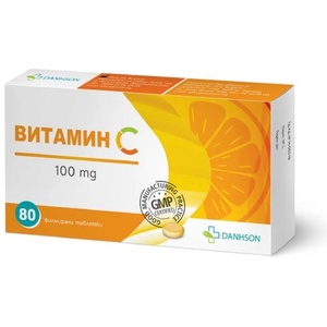 Danhson Витамин С, 100 mg, 80 таблетки, Danhson