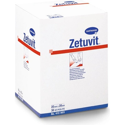 Zetuvit Kompres savý kombinovaný nesterilní 10 x 10cm 30 ks
