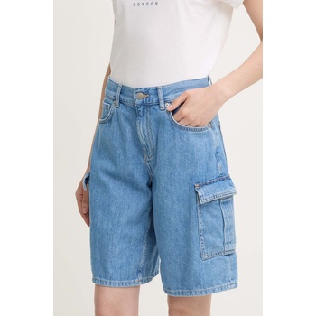 Pepe Jeans Дънков къс панталон Pepe Jeans RELAXED SHORT HW WORKER в кафяво с изчистен дизайн с висока талия PL801136 (PL801136)