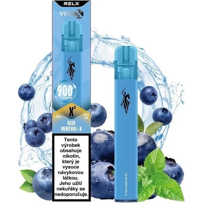 Venix X2 Blue Menthol-X 16 mg 900 potáhnutí – Hledejceny.cz