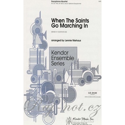 WHEN THE SAINTS GO MARCHING IN sax quartet
