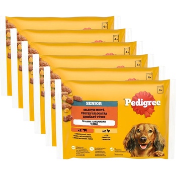 PEDIGREE Senior Смесен избор в желе 6 x (4 x 100 г)