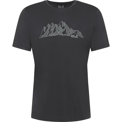 Jack Wolfskin Мъжка спортна тениска Jack Wolfskin Peak Graphic T-Shirt Sport shirt - New Mountain Phantom (216-7658-0311)
