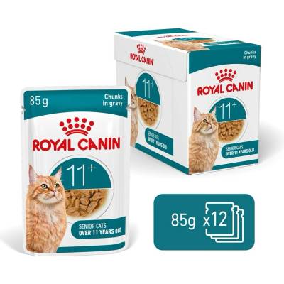 Royal canin Ageing 11 + Gravy kúsky v šťave staršie ako 11 rokov 85 g