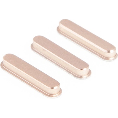 AppleMix Sada bočných tlačidiel / tlačidiel pre Apple iPad Air 2 - Zlatá - Kvalita A+