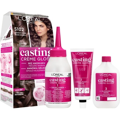 L’Oréal Casting Crème Gloss barva na vlasy 5102 Iced Mocha
