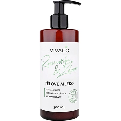 VIVACO Tělové mléko Rozmarýn a Zázvor 300 ml