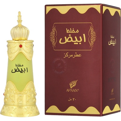 Afnan Mukhallat Abiyad parfémovaný olej unisex 20 ml
