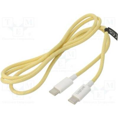 Logilink CU0353 USB 2.0 USB C vidlice z obou stran 1m žlutý