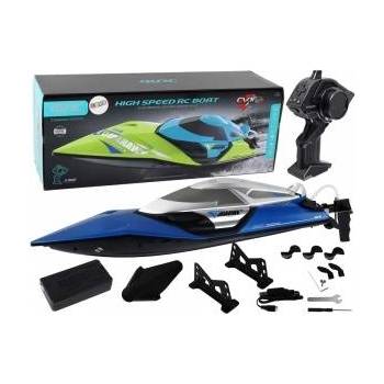 LeanToys Motorboat R/C 2.4G Lights 30 km/h Blue