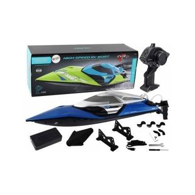 LeanToys Motorboat R/C 2.4G Lights 30 km/h Blue