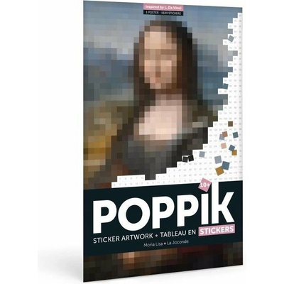POPPIK Samolepkový plakát DA VINCI Mona Lisa