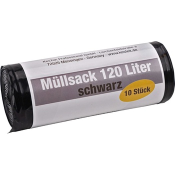 KesTek Pytle na odpadky 120 l 50µm 10 ks černé